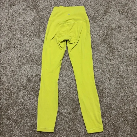 Lululemon Align High-Rise Pant 25" Yellow Serpentine Size 2 - Picture 6 of 6